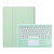 For iPad Pro 13 2024 A14B-A Detachable Ultra-Thin Bluetooth Touch Keyboard Leather Tablet Case with Pen Slot(Light Green)