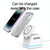 H49 3 in 1 Multi-function Magnetic Wireless Charger(White)