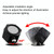 JSK-C38 Rechargeable Double Side Lighted Magnetic Wall Lamp Remote Control Night Light(Black)