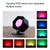 JSK-C38 Rechargeable Double Side Lighted Magnetic Wall Lamp Remote Control Night Light(Black)