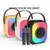 NewRixing NR168W Portable Colorful Bluetooth Speaker Home Dual Mic Karaoke Speaker(Creamy White)