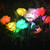 Solar Simulation Rose Flower Light Ground Insert Color Garden Lawn Lights(Random Color Delivery)