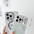 For iPhone 11 J2 High Transparent MagSafe Magnetic Frame Holder Phone Case(Royal Blue)