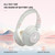 GT1 Head Mounted Gaming Noise Reduction Bluetooth Earphone(White)