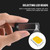 Solar Warning Light Anti-rear Collision LED Flashing Light(Symphony Vibration Sensor+Black)
