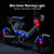 Solar Warning Light Anti-rear Collision LED Flashing Light(Symphony Vibration Sensor+Black)