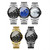 BINBOND B9696 Outdoor Calendar Luminous Waterproof Quartz Watch, Color: Black Steel-Black-White Nail