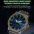BINBOND B2202 Diamond Dual-calendar Luminous Quartz Watch, Color: Inter-gold-Black
