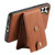 For Samsung Galaxy S23+ 5G Denior D14 NK Retro Pattern MagSafe Magnetic Card Holder Leather Phone Case(Brown)