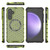 For Samsung Galaxy S23 FE 5G Honeycomb Magnetic Ring Shockproof Phone Case(Green)