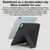 For iPad Air 13 2024 Y-Shape Double-sided Clip Magnetic Smart Tablet Case(Blue)