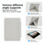 For iPad Air 13 2024 Y-Shape Double-sided Clip Magnetic Smart Tablet Case(Blue)