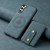 For Samsung Galaxy S23+ 5G Denior D14 NK Retro Pattern MagSafe Magnetic Card Holder Leather Phone Case(Blue)