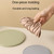Household Round Heat Insulating Mats Kitchen High Temperature Resistant Silicone Pad, Color: Bowl Pad White