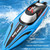 812 High-Speed RC Boat Large Horsepower Speedboat Long Endurance Waterproof Boys Water Toy Single Battery(Orange)