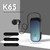 K65 Business Lavalier Retractable Cable Bluetooth Earphone(Black)