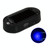Car Solar Analog Anti-theft Device LED Warning Light(Black Shell Blue Light)