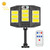 E-SMARTER W796-3 Solar Induction Courtyard Wall Light Smart Outdoor Lamp With Remote Control