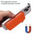 HS-005 MagSafe Magnetic Zipper Card Bag Mobile Phone Back Sticker(Orange)