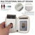 HS-005 MagSafe Magnetic Zipper Card Bag Mobile Phone Back Sticker(White)