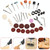 VICOVER Small Adjustable Speed Electrical Grinder Set Jade Carving Pen Polishing Tool EU Plug, Model: 147pcs Parts