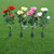 Solar LED Artificial Rose Lantern Garden Decoration Lawn Lamp(Blue)