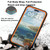 For IPhone 15 Pro Max TELESIN P4-WTP-02 IP68 Waterproof Case Dustproof Diving Magsafe Magnetic Protective Case