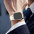 For Apple Watch SE 2023 44mm Magnetic Buckle Titanium Alloy Watch Band(Black)