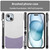 For iPhone 14 Plus Leather Texture MagSafe Magnetic TPU + PC Phone Case(Light Purple)