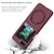 For Samsung Galaxy Z Flip6 5G Magsafe Magnetic Folding PC Phone Case(Wine Red)