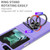 For Samsung Galaxy Z Flip6 5G Armor Ring Holder Phone Case(Purple)