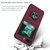 For Samsung Galaxy Z Flip6 5G Armor Ring Holder Phone Case(Wine Red)