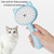 Pet Spray Massage Comb Cats Anti Flying Hair Bathing Brush(Blue)