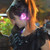 1 Pair Fashion LED Earrings Glowing Light Up Diamond Earring Stud(Orange)