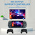 POWKIDDY X39 Pro 4.5 Inch Retro Handheld Game Console  ATM7051 Quad-Core Support HD TV Out 32G(Purple Transparent)