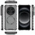 For Xiaomi 14 Ultra Honeycomb Magnetic Ring Shockproof Phone Case(Black)