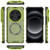 For Xiaomi 14 Ultra Honeycomb Magnetic Ring Shockproof Phone Case(Green)