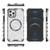 For iPhone 12 Pro Max Honeycomb Magnetic Ring Shockproof Phone Case(White)