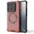 For Xiaomi 14 Pro Honeycomb Magnetic Ring Shockproof Phone Case(Red)