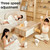 WT-F70  Oscillating Desk Fan  3-Speed Digital  Display, 4-Hour Timer, Adjustable Tilt Angle, Built-In 4000 MAh Battery(White)