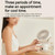 WT-F70  Oscillating Desk Fan  3-Speed Digital  Display, 4-Hour Timer, Adjustable Tilt Angle, Built-In 4000 MAh Battery(White)