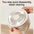 WT-F70  Oscillating Desk Fan  3-Speed Digital  Display, 4-Hour Timer, Adjustable Tilt Angle, Built-In 4000 MAh Battery(White)