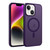 For iPhone 14 / 13 Colorful MagSafe PC + TPU Phone Case(Purple)