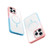 For iPhone 14 / 13 Colorful MagSafe PC + TPU Phone Case(Pink Blue)