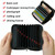 Solid Color 11-cards Zipper Card Bag(Black)