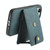 For iPhone 15 Pro Denior D14 NK Retro Pattern MagSafe Magnetic Card Holder Leather Phone Case(Blue)