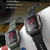C20Plus 1.81-inch Health Monitoring Waterproof Bluetooth Call Smart Watch, Color: Black Leather