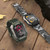 C20Plus 1.81-inch Health Monitoring Waterproof Bluetooth Call Smart Watch, Color: Black Leather