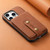 For iPhone 14 Plus Denior D14 NK Retro Pattern MagSafe Magnetic Card Holder Leather Phone Case(Brown)