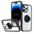 For iPhone 14 Pro Ring Holder PC Hybrid TPU Phone Case(Black)